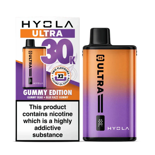 Hyola Ultra 30K Puffs Prefilled Vape Pod KitBox of 5, Gummy Edition Flavor
