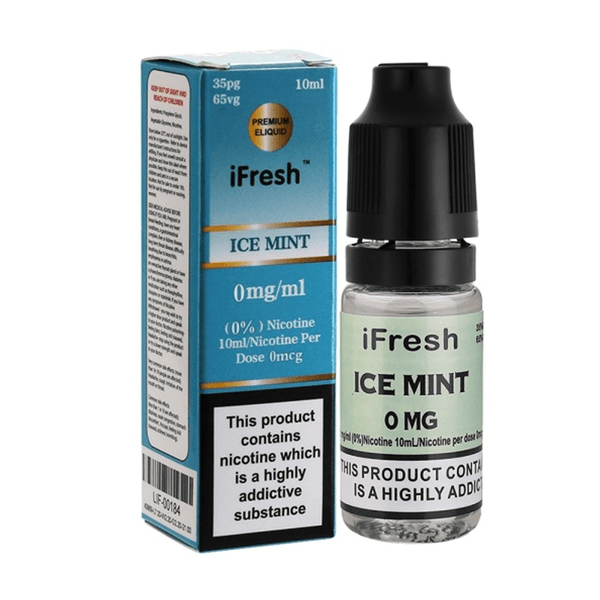 iFresh 10ml Nic Salt E-Liquid, Pack of 10, Ice Mint Flavor