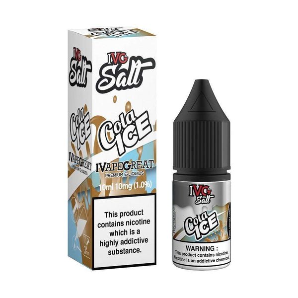 IVG 10ml Nic Salt E-Liquid, Pack of 10, Cola Ice Flavor