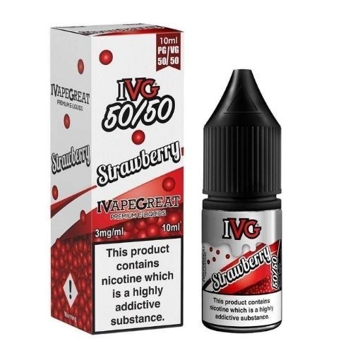 IVG 10ml Nic Salt E Liquid, Pack of 10, Strawberry Flavor