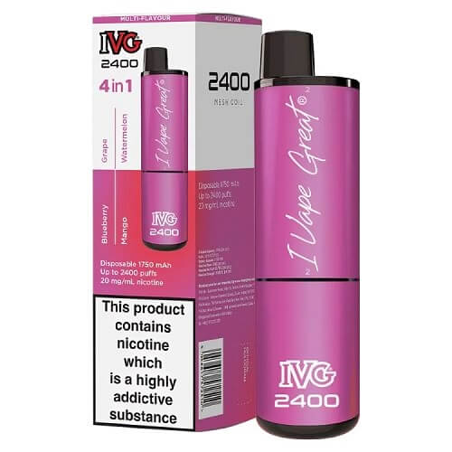 IVG 2400 Prefilled Vape Pod Device, Fruits Edition