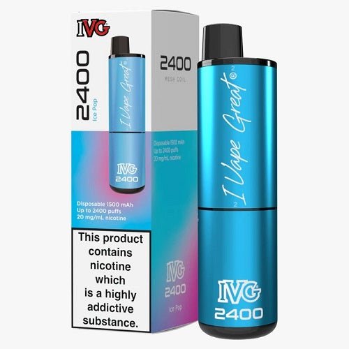 IVG 2400 Prefilled Vape Pod Device, Ice Pop Flavor