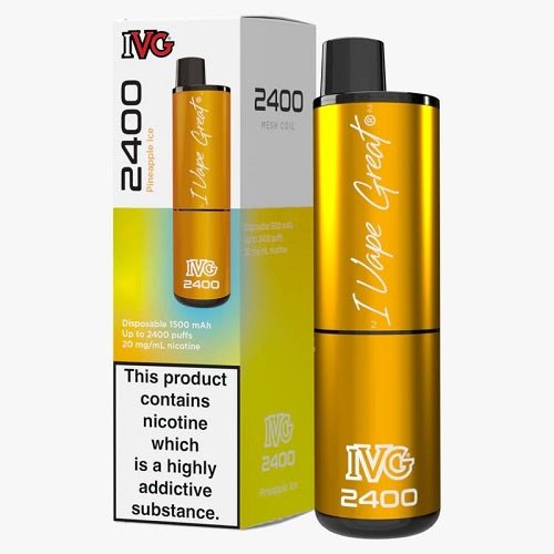 IVG 2400 Prefilled Vape Pod Device, Pineapple Ice Flavor