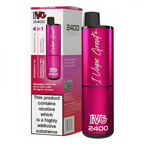 IVG 2400 Prefilled Vape Pod Device, Pink Edition