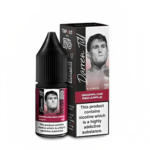 IVG Salt 10ml Nic Salt E Liquid by Darren Pack of 10, Grappling Red Apple Flavor