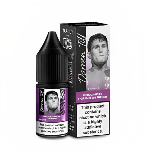 IVG Salt 10ml Nic Salt E Liquid by Darren Pack of 10, Ground Pound Berries Flavor