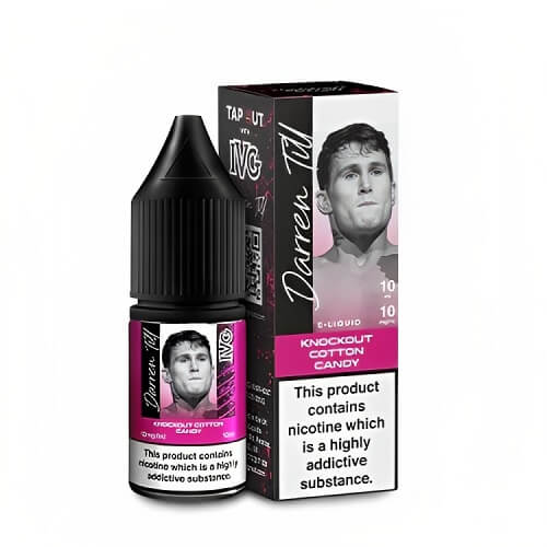IVG Salt 10ml Nic Salt E Liquid by Darren Pack of 10, Knock Out Cotton Candy Flavor