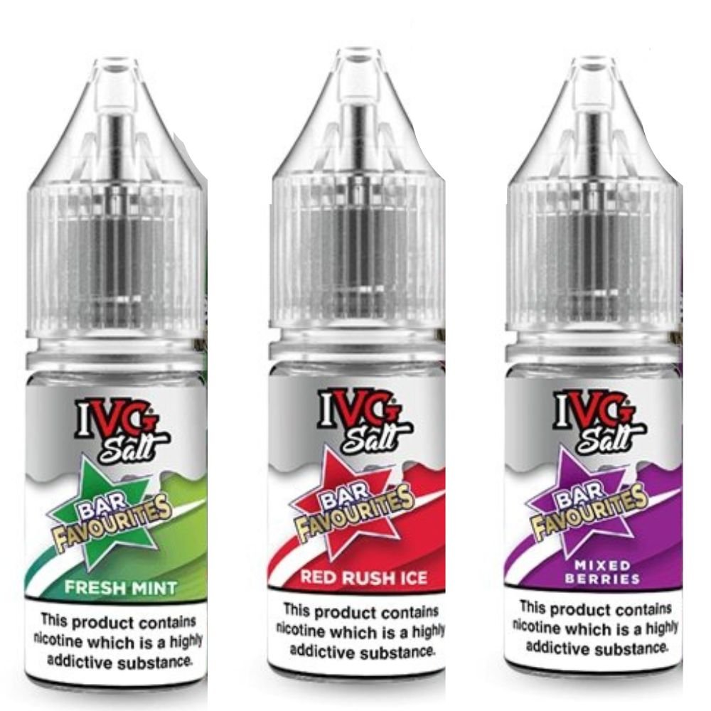 IVG Salts 10ml IVG Bar Favourites Pack of 10, UK Vaper