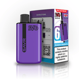 IVG SAVR 3000 Puff Prefilled Vape Kit Box of 5, Blueberry Raspberry Flavor