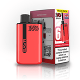 IVG SAVR 3000 Puff Prefilled Vape Kit Box of 5, Strawberry Watermelon Flavor