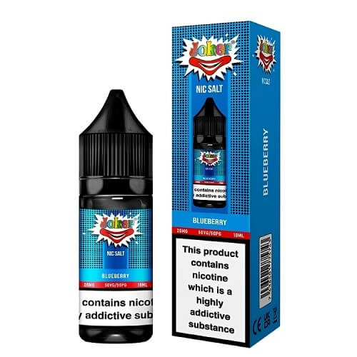 Joker Nic Salt 10ml E Liquid, Pack of 10, Blueberry Flavor