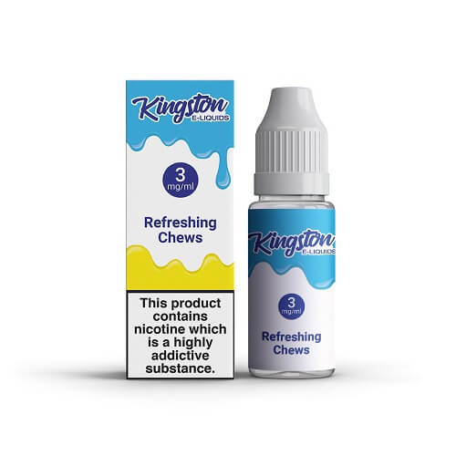Kingston 10ml Nic Salt E Liquid Pack of 10, Refreshing Chews Flavor