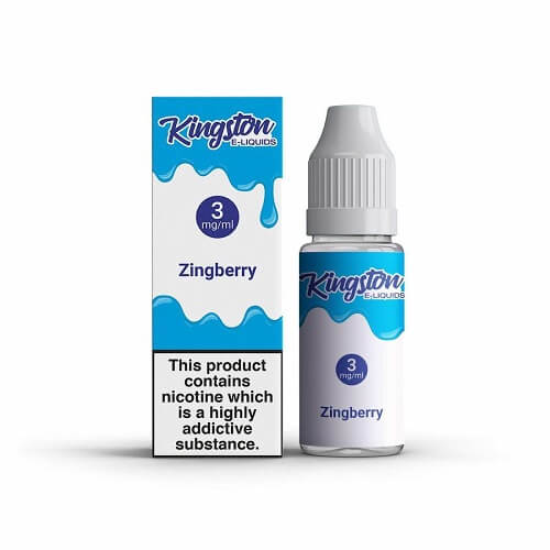 Kingston 10ml Nic Salt E Liquid Pack of 10, Zingberry Flavor