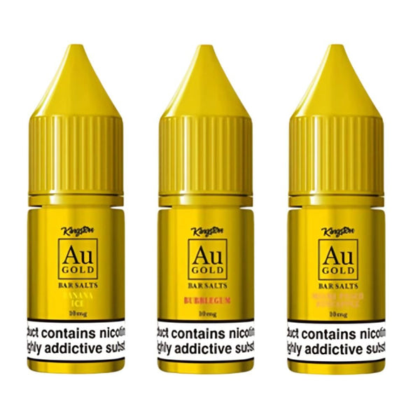 Kingston Au Gold Nic Salt E Liquid, Pack of 10, UK Vaper