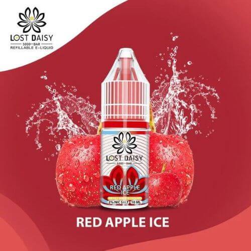 Lost Daisy 5000 Bar Salt 10ml Box of 10, Red Apple Ice Flavor