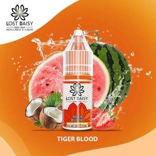Lost Daisy 5000 Bar Salt 10ml Box of 10, Tiger Blood Flavor