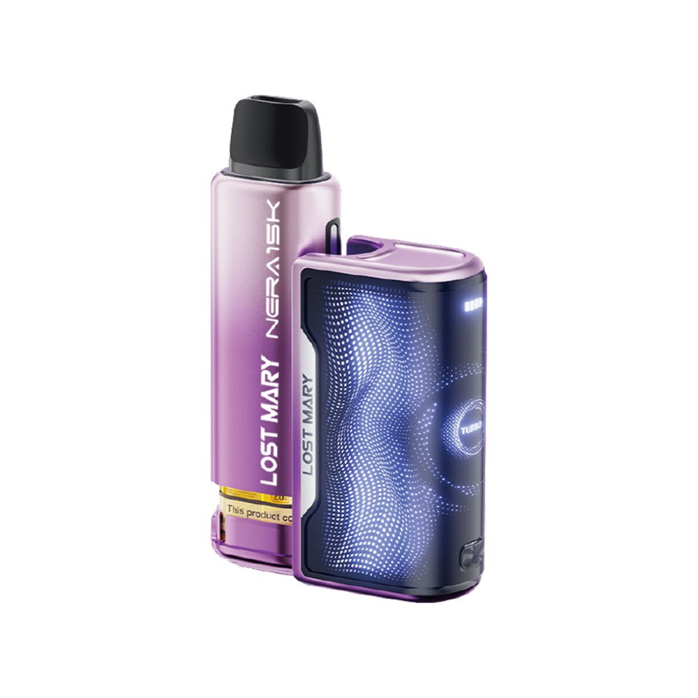 Lost Mary Nera 30K Puffs Vape Kit Pre Filled Box of 5, Strawberry Ice Flavor