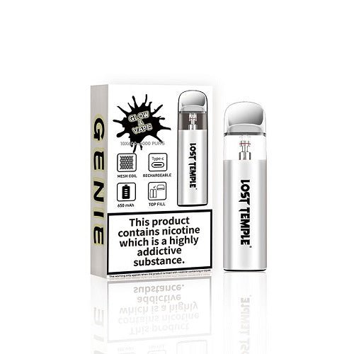 Lost Temple Genie Vape Kit, White Colour