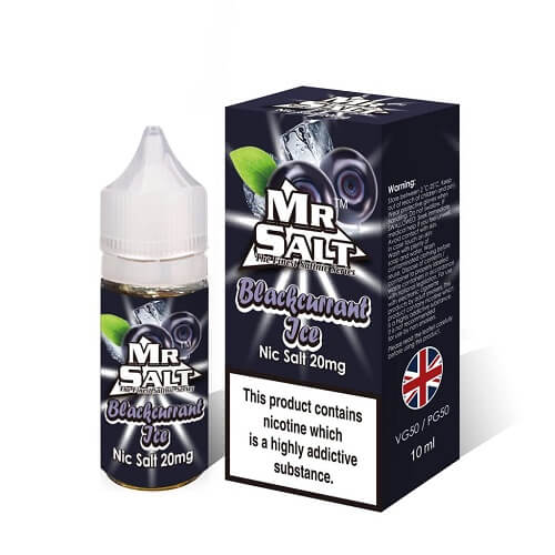 Mr Salt 10ml Nic Salt Eliquid, Pack of 5, Blackcurrant Ice Flavor