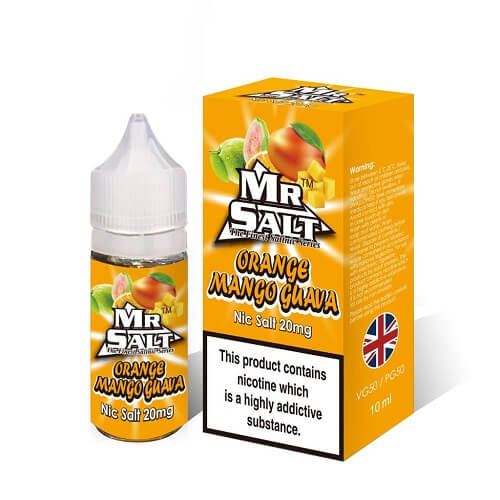 Mr Salt 10ml Nic Salt Eliquid, Pack of 5, Orange Mango Guava Flavor