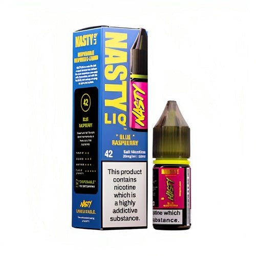Nastyliq 10ml Nic Salt E Liquid Pack of 10, Blue Raspberry Flavor