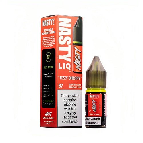 Nastyliq 10ml Nic Salt E Liquid Pack of 10, Fizzy Cherry Flavor