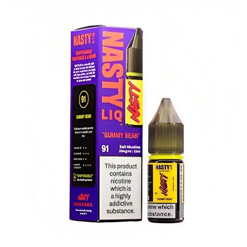 Nastyliq 10ml Nic Salt E Liquid Pack of 10, Gummy Bear Flavor