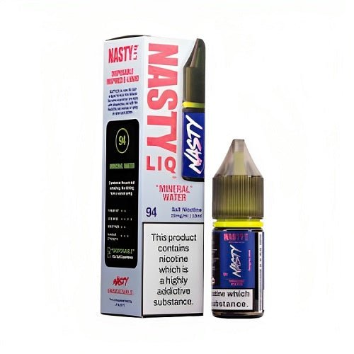 Nastyliq 10ml Nic Salt E Liquid Pack of 10, Mineral Water Flavor