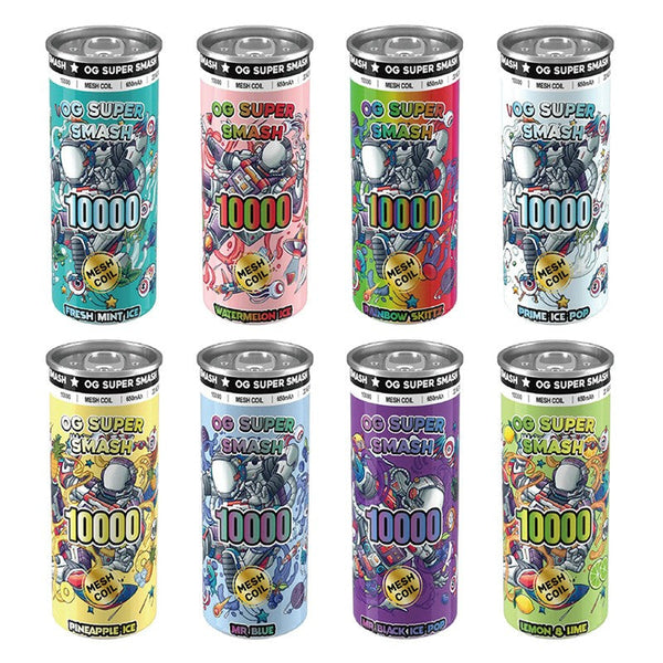 OG Super Smash 10000 PuffsBox of 10, UK Vaper