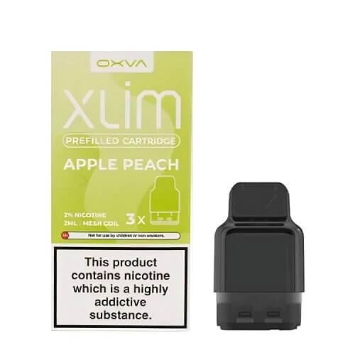 OXVA Xlim Prefilled Pods Pack of 3, Apple Peach Flavor