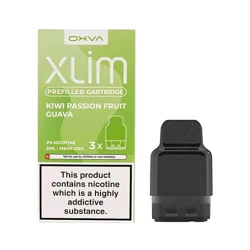 OXVA Xlim Prefilled Pods Pack of 3, Kiwi Passion Fruit Guava Flavor