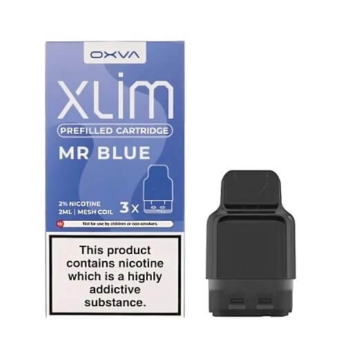 OXVA Xlim Prefilled Pods Pack of 3, Mr Blue Flavor