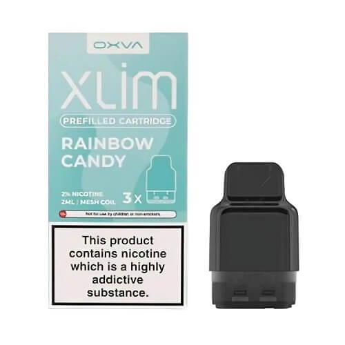 OXVA Xlim Prefilled Pods Pack of 3, Rainbow Candy Flavor