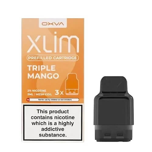OXVA Xlim Prefilled Pods Pack of 3, Triple Mango Flavor