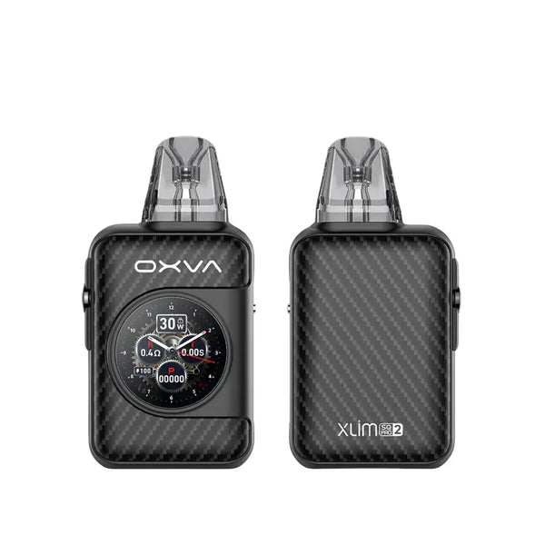 Oxva Xlim SQ Pro 2 Pod Vape Kit, Black Carbon Flavor