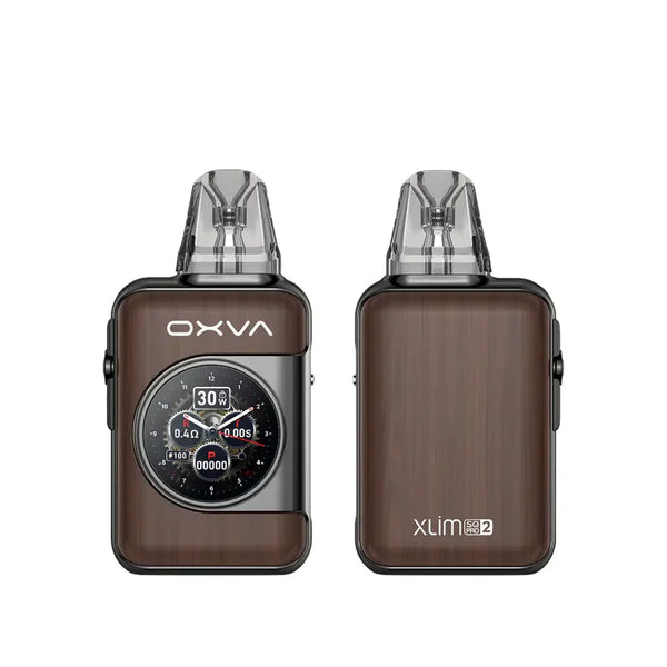 Oxva Xlim SQ Pro 2 Pod Vape Kit, Brown Wood Flavor