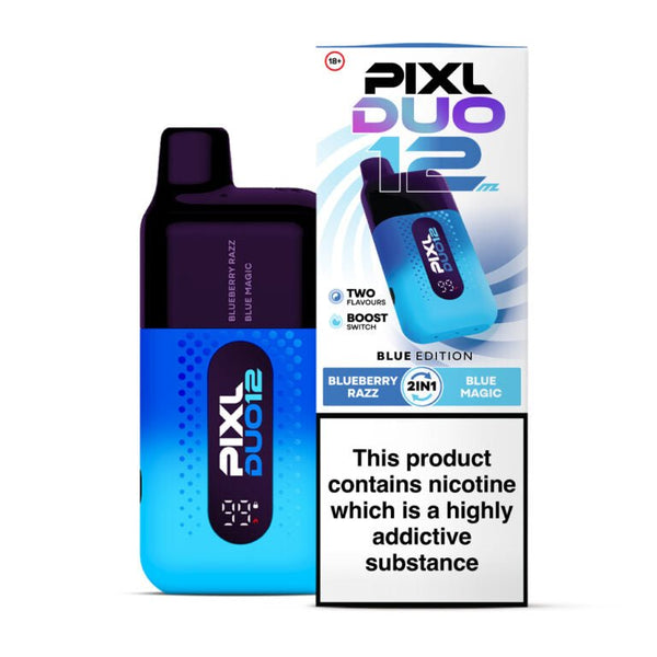 PIXL Duo 12000 Puffs Prefilled Vape KitPack of 5, Blue Edition - UK Vaper