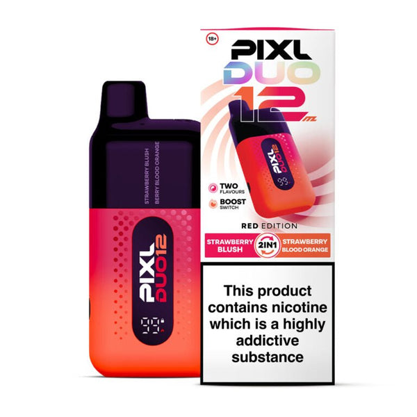 PIXL Duo 12000 Puffs Prefilled Vape KitPack of 5, Red Edition - UK Vaper