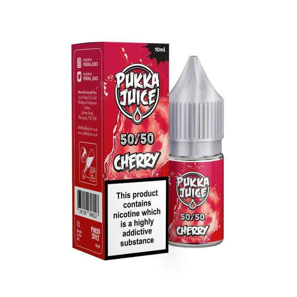Pukka Juice 10ml Nic Salt E Liquid, Pack of 10, Cherry Flavor