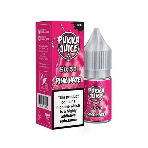 Pukka Juice 10ml Nic Salt E Liquid, Pack of 10, Pink Haze Flavor