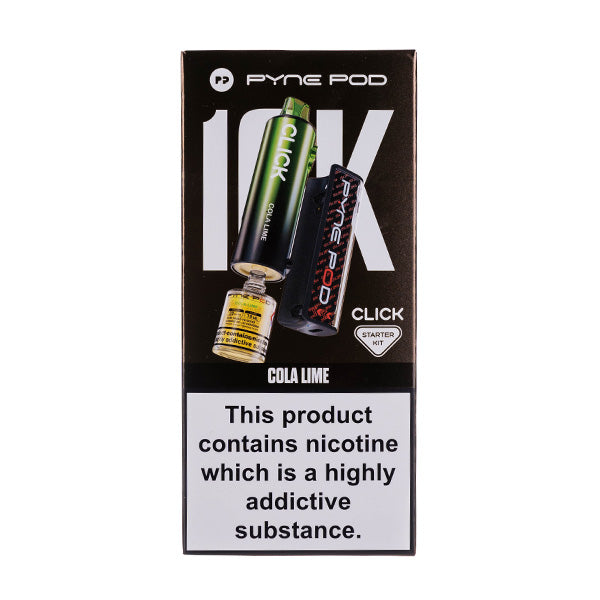 Pyne Pod Click 10000 Puffs Prefilled Pod Kit, Cola Lime Flavor