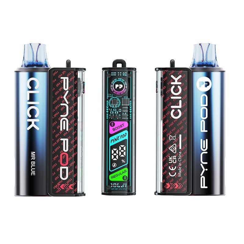 Pyne Pod Click 10K Starter Kit Box of 5, Mr Blue Flavor
