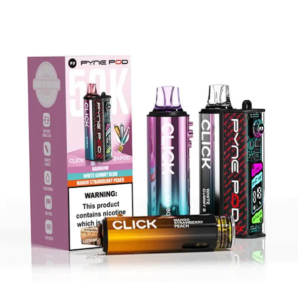 Pyne Pod Click 50000 Puffs Prefilled Vape Pod Kit, Sweet Edition