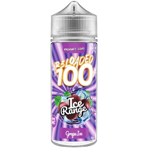 R3loaded 100ml Shortfill E Liquid Ice Range, Grape Ice Flavor