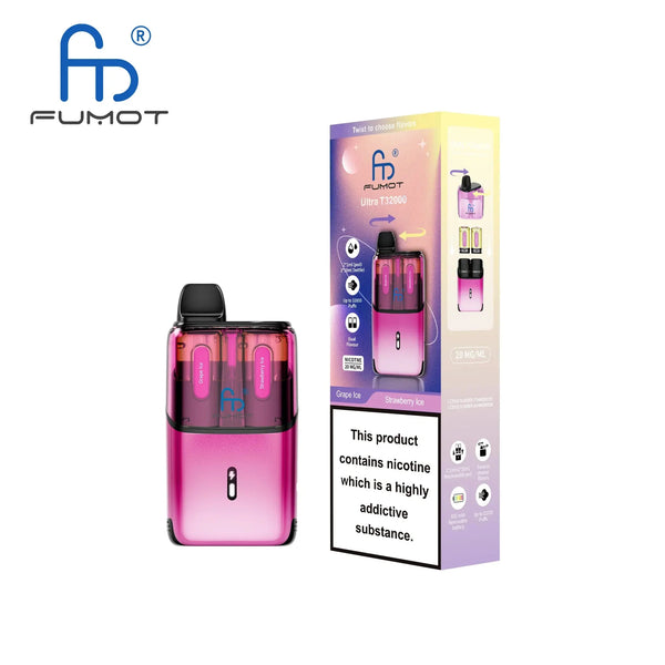 RandM Fumot T32000 Ultra Prefilled Pod Kit Box of 5, Grape Ice Flavor