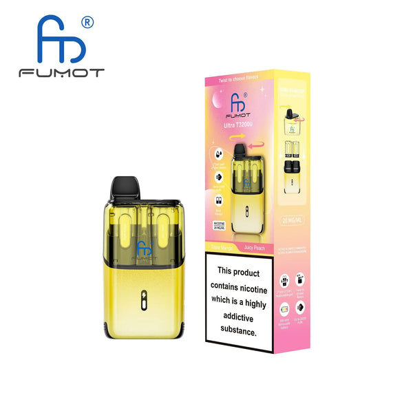 RandM Fumot T32000 Ultra Prefilled Pod Kit Box of 5, Juicy Peach Flavor