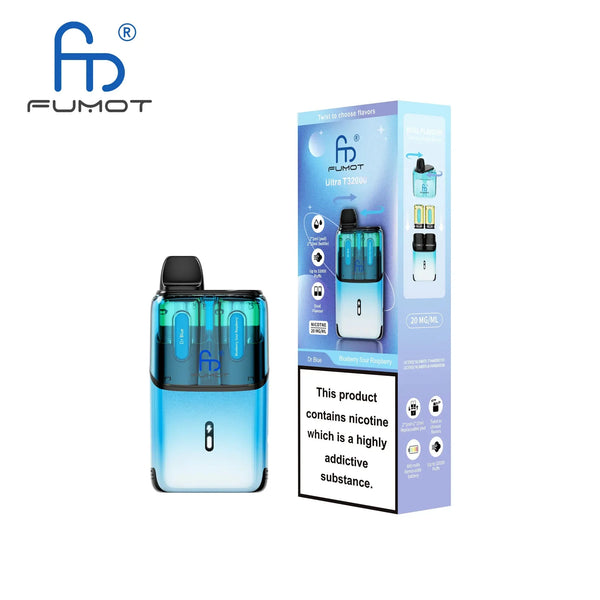 RandM Fumot T32000 Ultra Prefilled Pod Kit Box of 5, Mr Blue Flavor