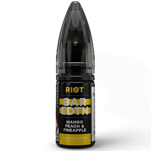 Riot Bar EDTN 10ml E Liquid, Pack of 10, Mango Peach & Pineapple Flavor