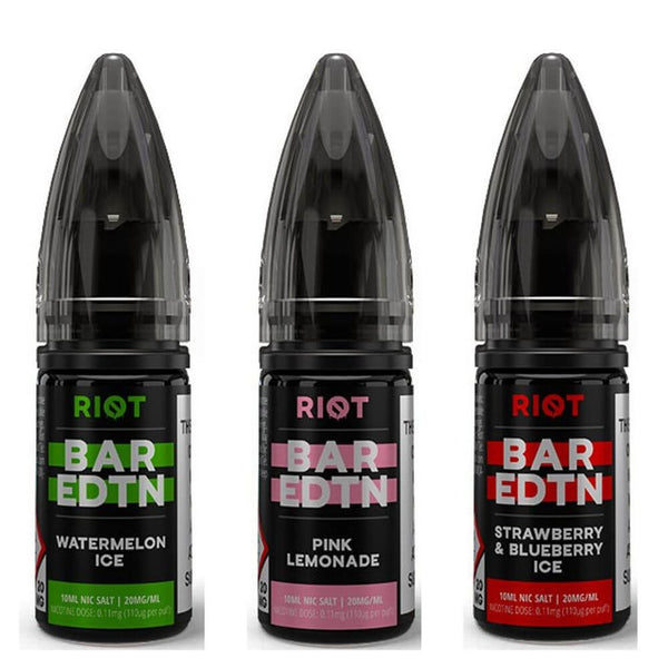 Riot Bar EDTN 10ml E Liquid, Pack of 10, UK Vaper