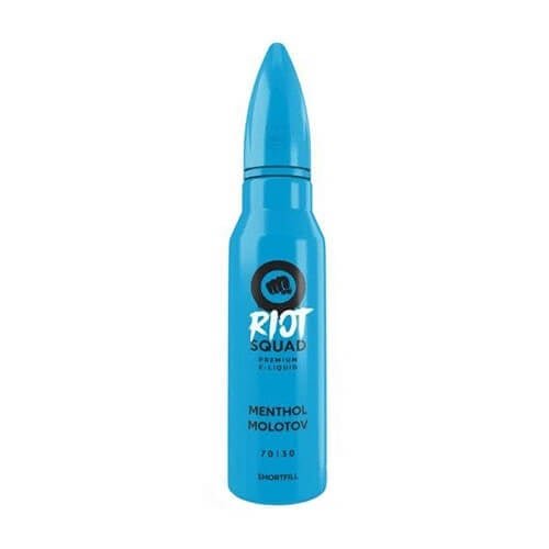 Riot Squad Shortfill E Liquid 50ml All Ranges, Menthol Molotov Flavor